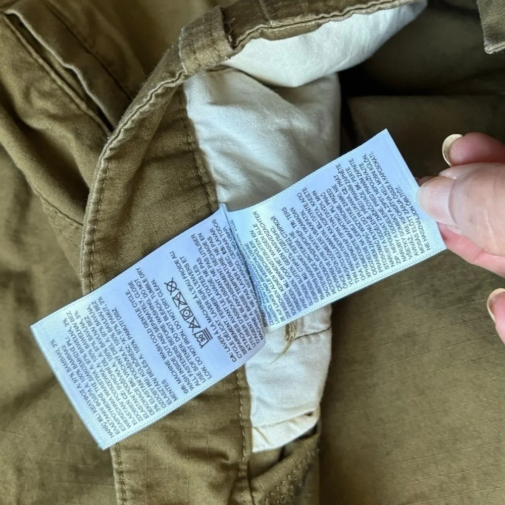 The North Face Mens Mineral Gold Ripstop Cargo PANTS Relaxed Fit size 36
